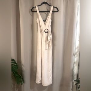 Women’s Cream LuLus Wide Leg Romper